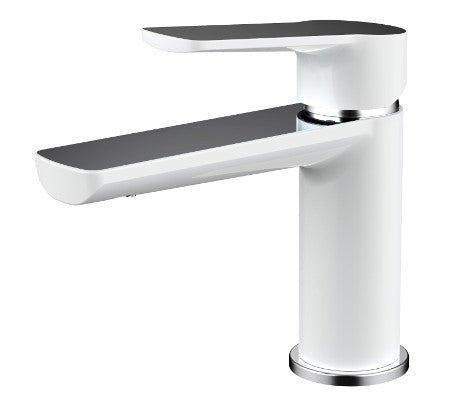 Millennium Akemi Basin Mixer - Ideal Bathroom Centre10333White & Chrome