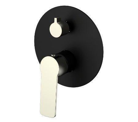 Millennium Akemi Diverter Mixer - Ideal Bathroom Centre10352BNPBLACK WITH BRUSHED NICKEL