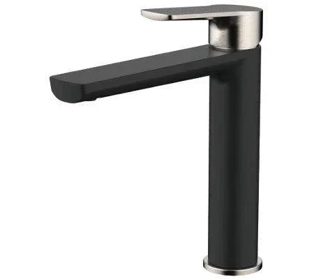 Millennium Akemi Mid Rise Vessel Mixer - Ideal Bathroom Centre10830BNPBLACK AND BRUSHED NICKEL