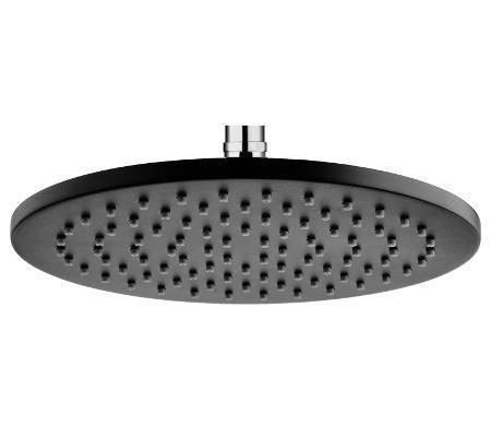 Millennium Akemi Overhead Shower Rose 200mm - Ideal Bathroom Centre10366BLACK & CHROME