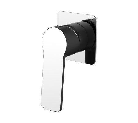 Millennium Akemi Shower Mixer Square Plate - Ideal Bathroom Centre10344+ZNWSQCPMatte Black & Chrome