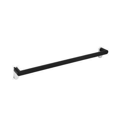 Millennium Akemi Single Towel Rail 600mm - Ideal Bathroom Centre5853BLBLACK AND CHROME