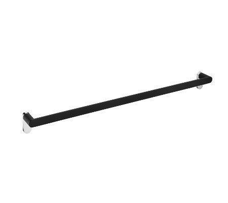 Millennium Akemi Single Towel Rail 800mm - Ideal Bathroom Centre5854BLBLACK AND CHROME