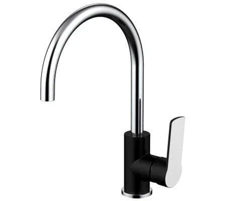Millennium Akemi Sink Mixer - Ideal Bathroom Centre10336BLACK AND CHROME