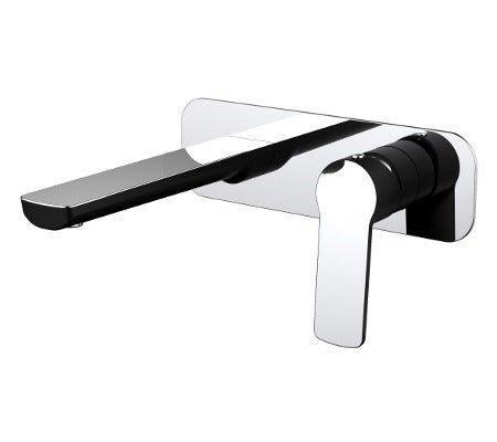 Millennium Akemi Wall Basin/ Bath Mixer - Ideal Bathroom Centre10340BLACK AND CHROME