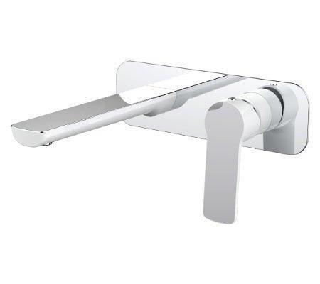 Millennium Akemi Wall Basin/ Bath Mixer - Ideal Bathroom Centre10341WHITE AND CHROME