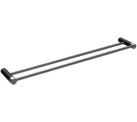 Millennium Finesa Double Towel Rail 800mm - Ideal Bathroom Centre6832CBChrome & Black