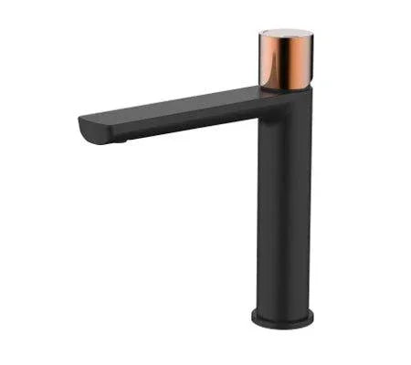 Millennium Finesa Mid Rise Mixer - Ideal Bathroom Centre10731BRGBLACK & ROSE GOLD