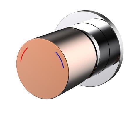 Millennium Finesa Shower Mixer - Ideal Bathroom Centre10722CRGCHROME & ROSE GOLD