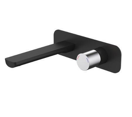 Millennium Finesa Wall Basin/ Bath Mixer - Ideal Bathroom Centre10179BCPBLACK & CHROME