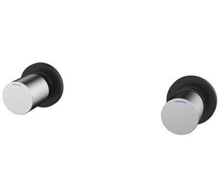 Millennium Finesa Wall Top Assemblies - Ideal Bathroom Centre10575CBLCHROME & BLACK