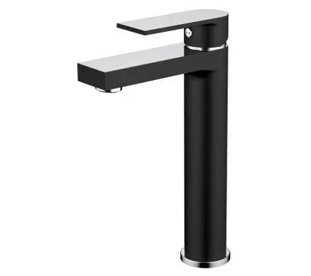 Millennium Kiato Extened Basin Mixer - Ideal Bathroom Centre10412Black & Chrome