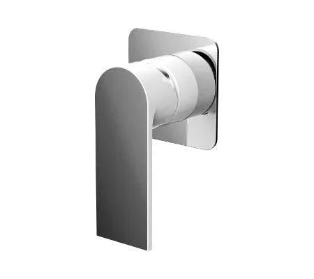 Millennium Kiato Shower Mixer Square Plate - Ideal Bathroom Centre10325White & Chrome