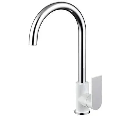 Millennium Kiato Sink Mixer - Ideal Bathroom Centre10317WHITE & CHROME