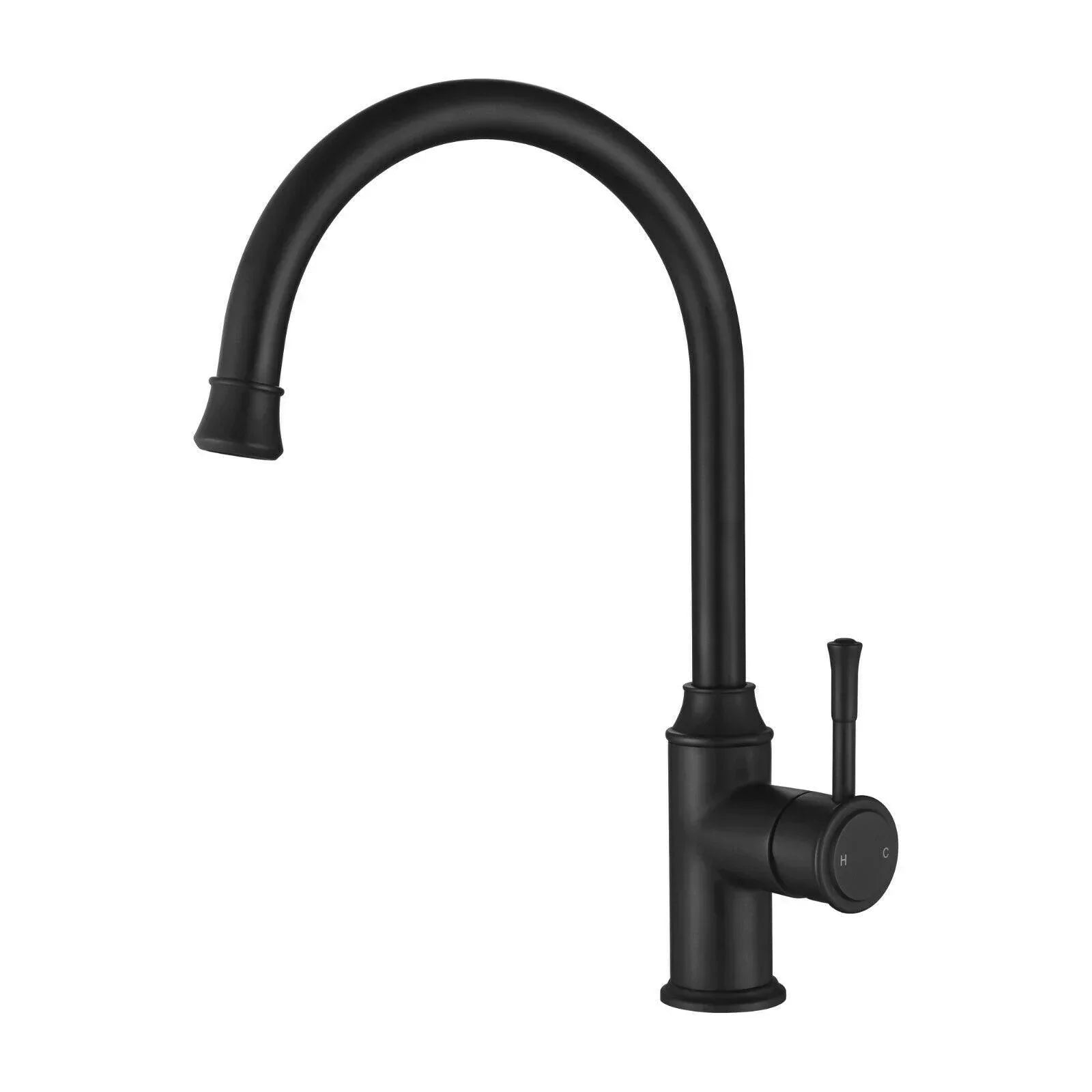 Montpellier Gooseneck Sink Mixer - Ideal Bathroom CentreMON004BKMatte Black