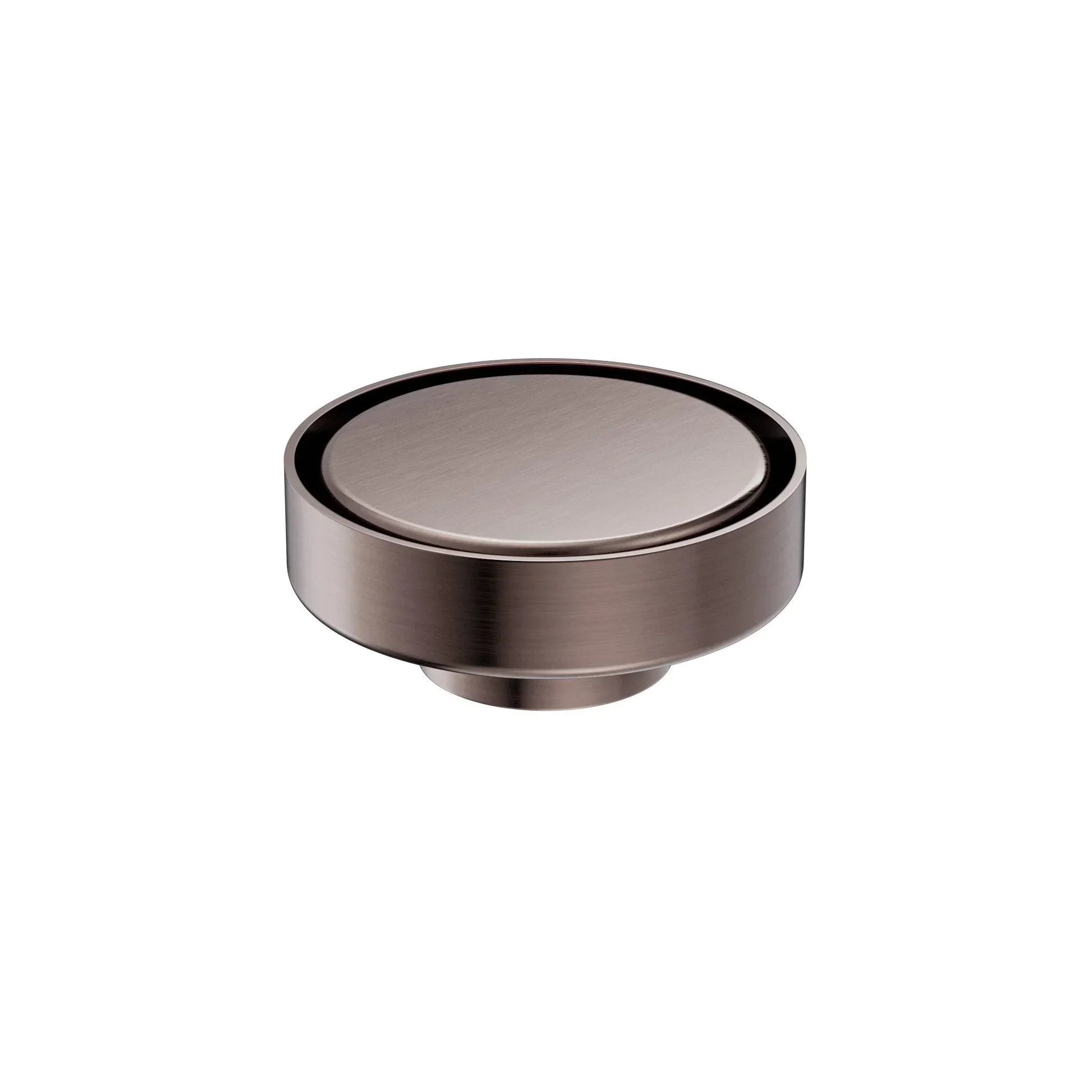 NERO 100MM ROUND TILE INSERT FLOOR WASTE 50MM OUTLET BRUSHED BRONZE - Ideal Bathroom CentreNRFW003BZ
