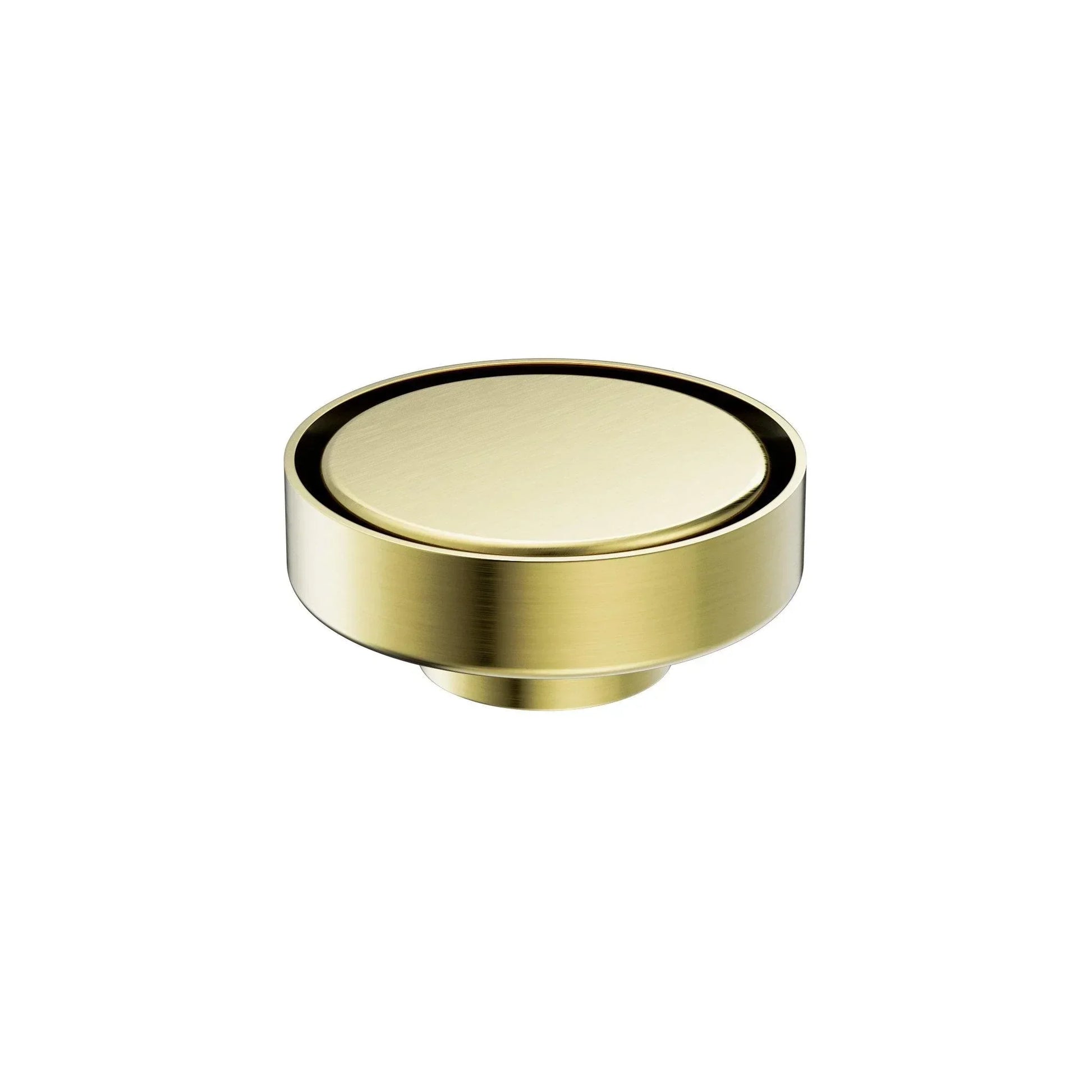 NERO 100MM ROUND TILE INSERT FLOOR WASTE 50MM OUTLET BRUSHED GOLD - Ideal Bathroom CentreNRFW003BG