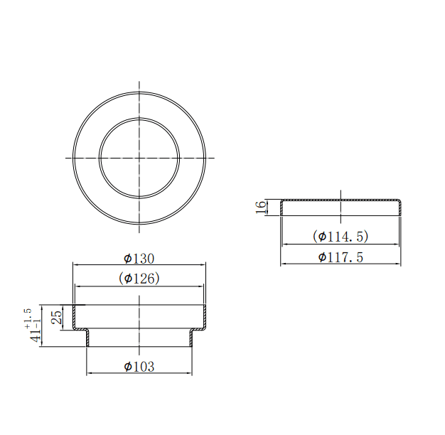 NERO 130MM ROUND TILE INSERT FLOOR WASTE 100MM OUTLET BRUSHED BRONZE - Ideal Bathroom CentreNRFW005BZ