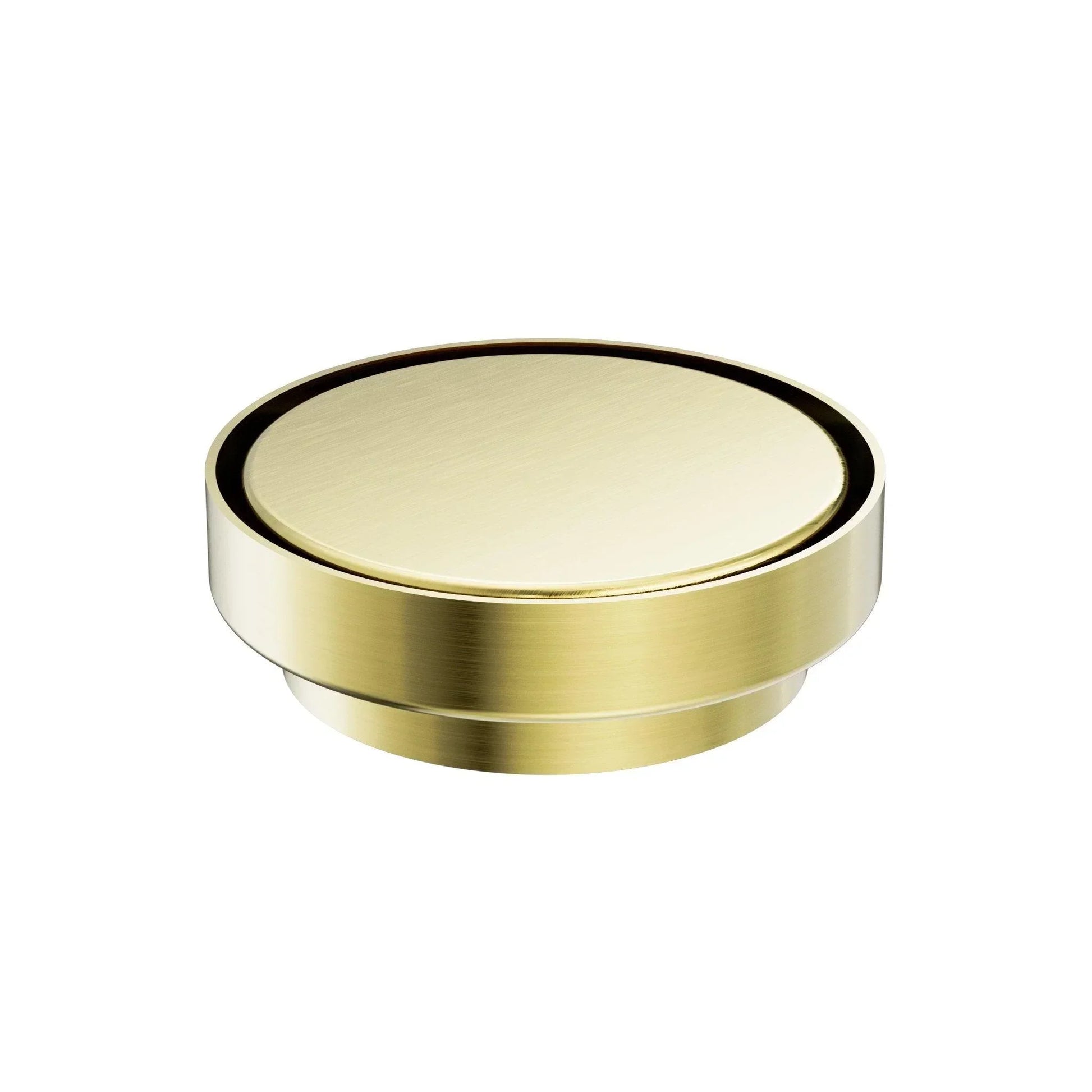 NERO 130MM ROUND TILE INSERT FLOOR WASTE 100MM OUTLET BRUSHED GOLD - Ideal Bathroom CentreNRFW005BG