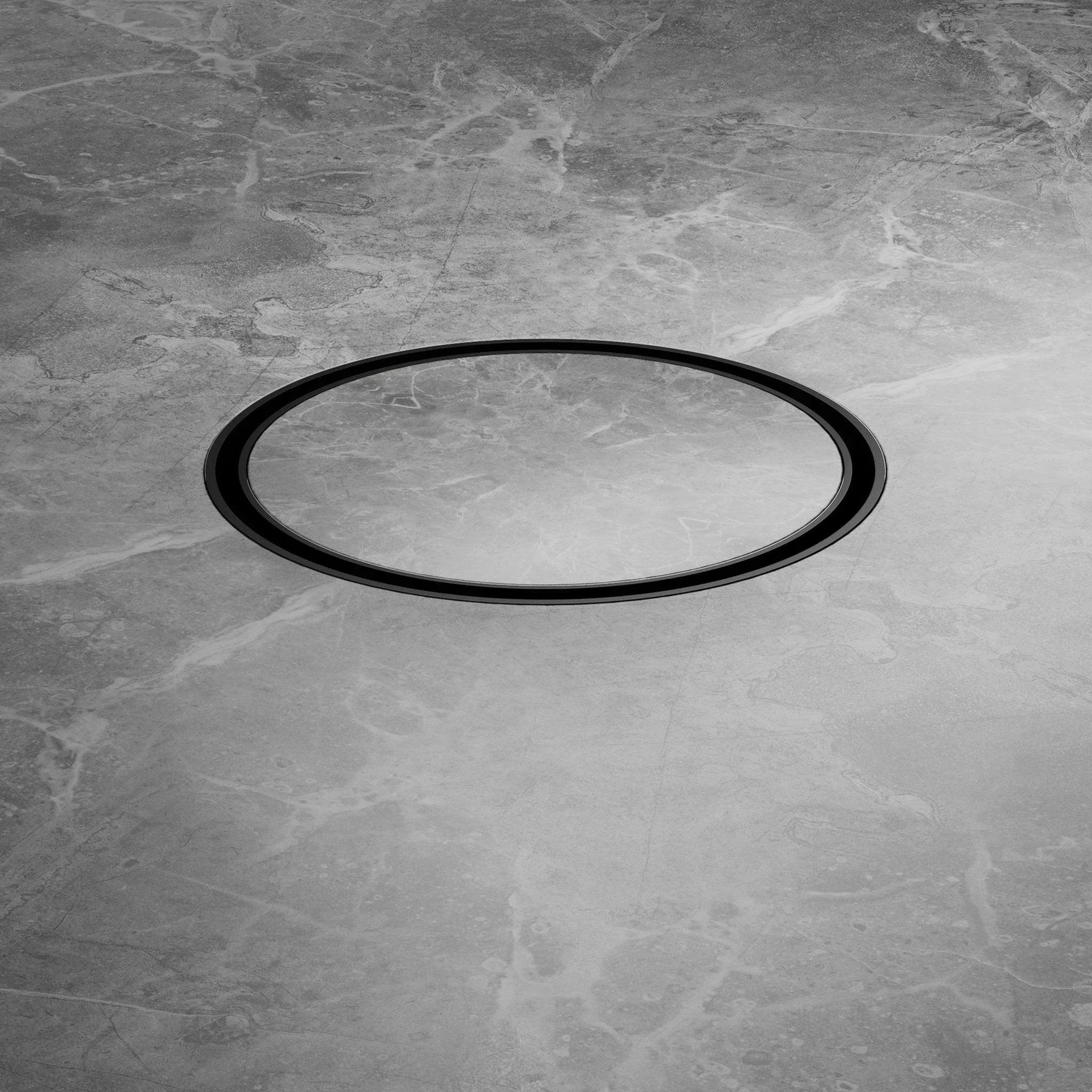 NERO 130MM ROUND TILE INSERT FLOOR WASTE 100MM OUTLET MATTE BLACK - Ideal Bathroom CentreNRFW005MB