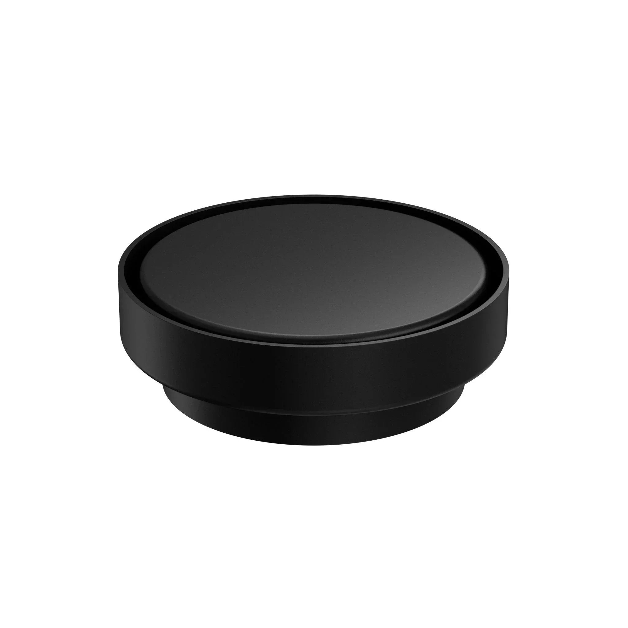 NERO 130MM ROUND TILE INSERT FLOOR WASTE 100MM OUTLET MATTE BLACK - Ideal Bathroom CentreNRFW005MB