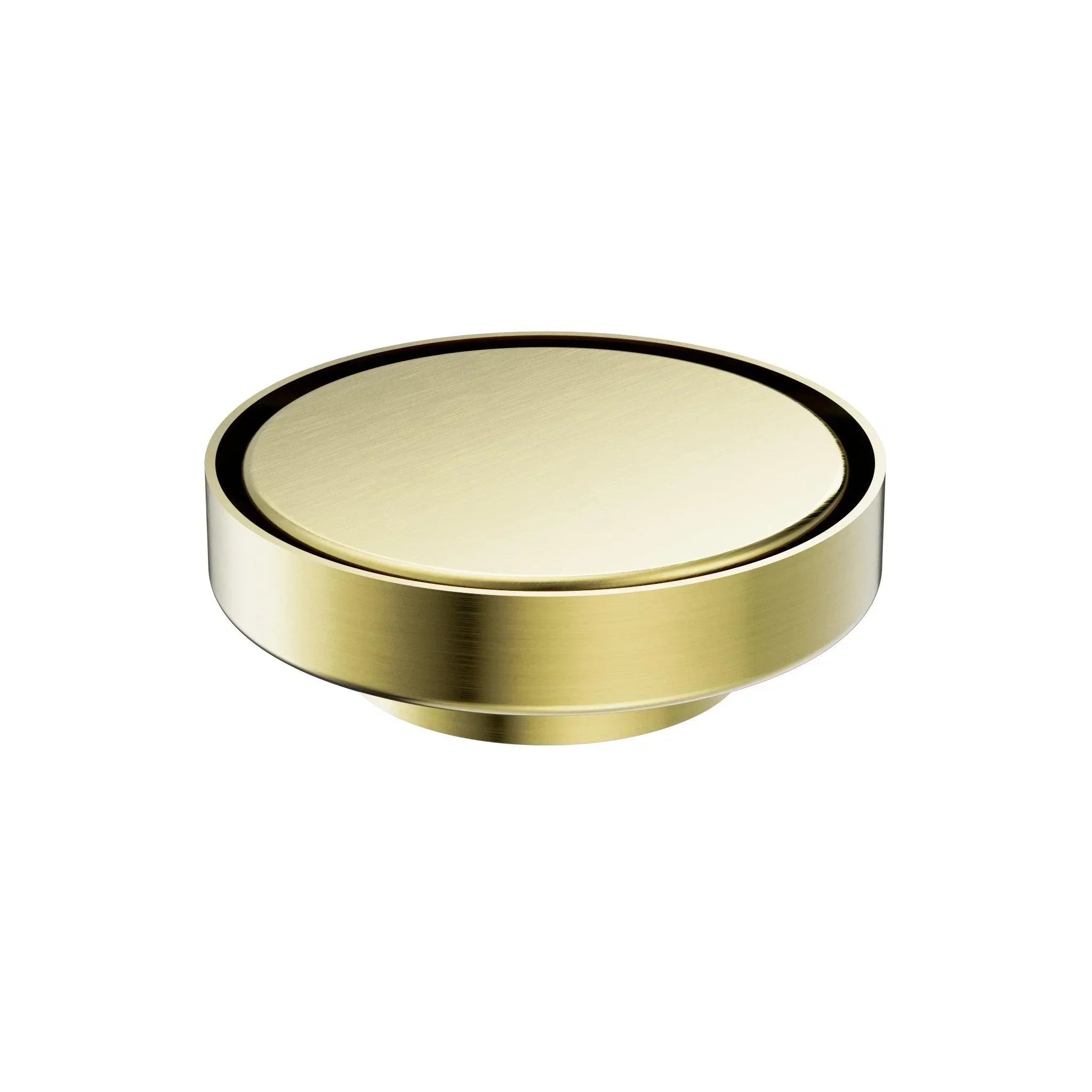 NERO 130MM ROUND TILE INSERT FLOOR WASTE 80MM OUTLET BRUSHED GOLD - Ideal Bathroom CentreNRFW004BG