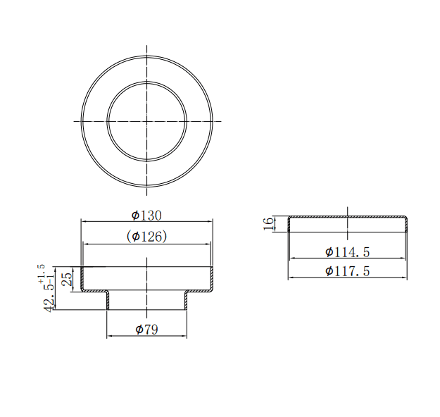 NERO 130MM ROUND TILE INSERT FLOOR WASTE 80MM OUTLET BRUSHED NICKEL - Ideal Bathroom CentreNRFW004BN