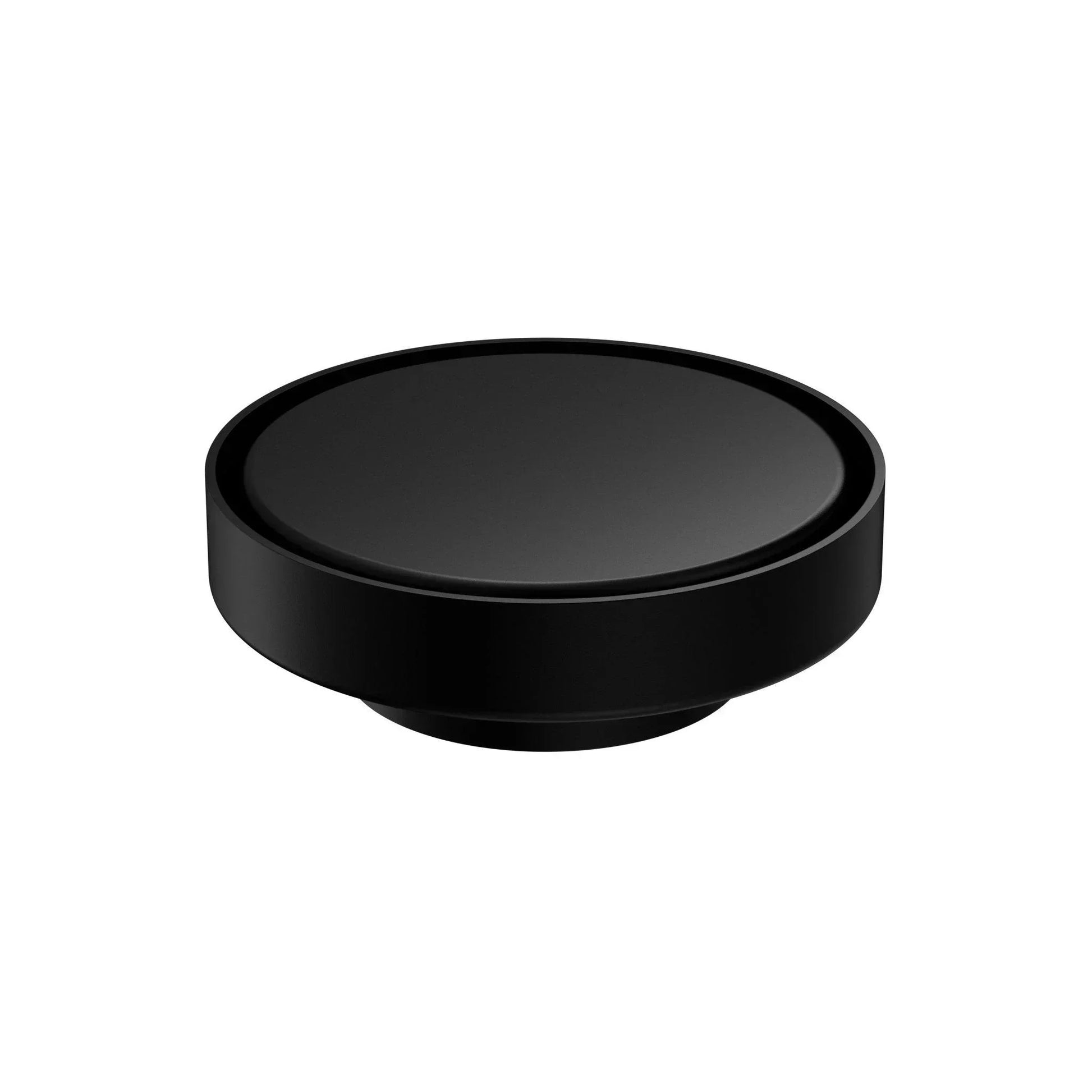 NERO 130MM ROUND TILE INSERT FLOOR WASTE 80MM OUTLET MATTE BLACK - Ideal Bathroom CentreNRFW004MB
