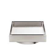 NERO 130MM SQUARE TILE INSERT FLOOR WASTE 100MM OUTLET BRUSHED NICKEL - Ideal Bathroom CentreNRFW008BN