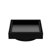 NERO 130MM SQUARE TILE INSERT FLOOR WASTE 100MM OUTLET MATTE BLACK - Ideal Bathroom CentreNRFW008MB