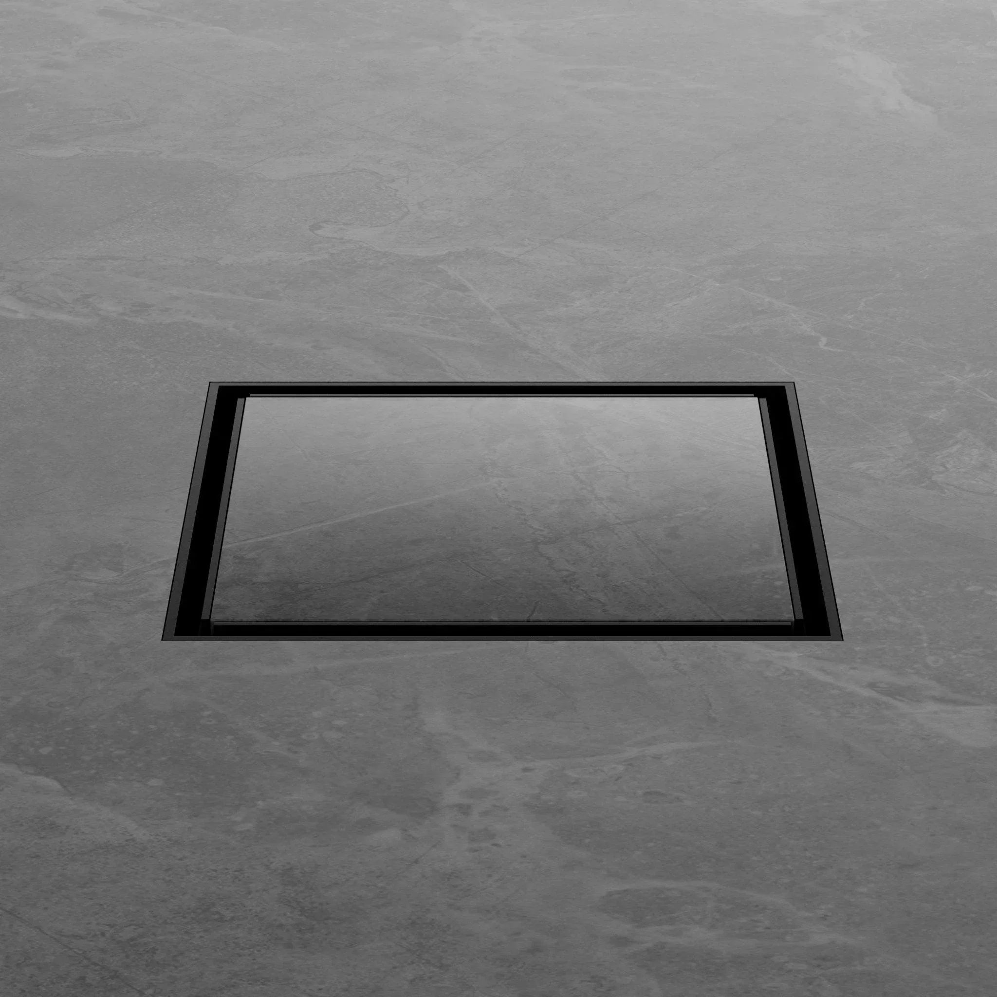 NERO 130MM SQUARE TILE INSERT FLOOR WASTE 100MM OUTLET MATTE BLACK - Ideal Bathroom CentreNRFW008MB
