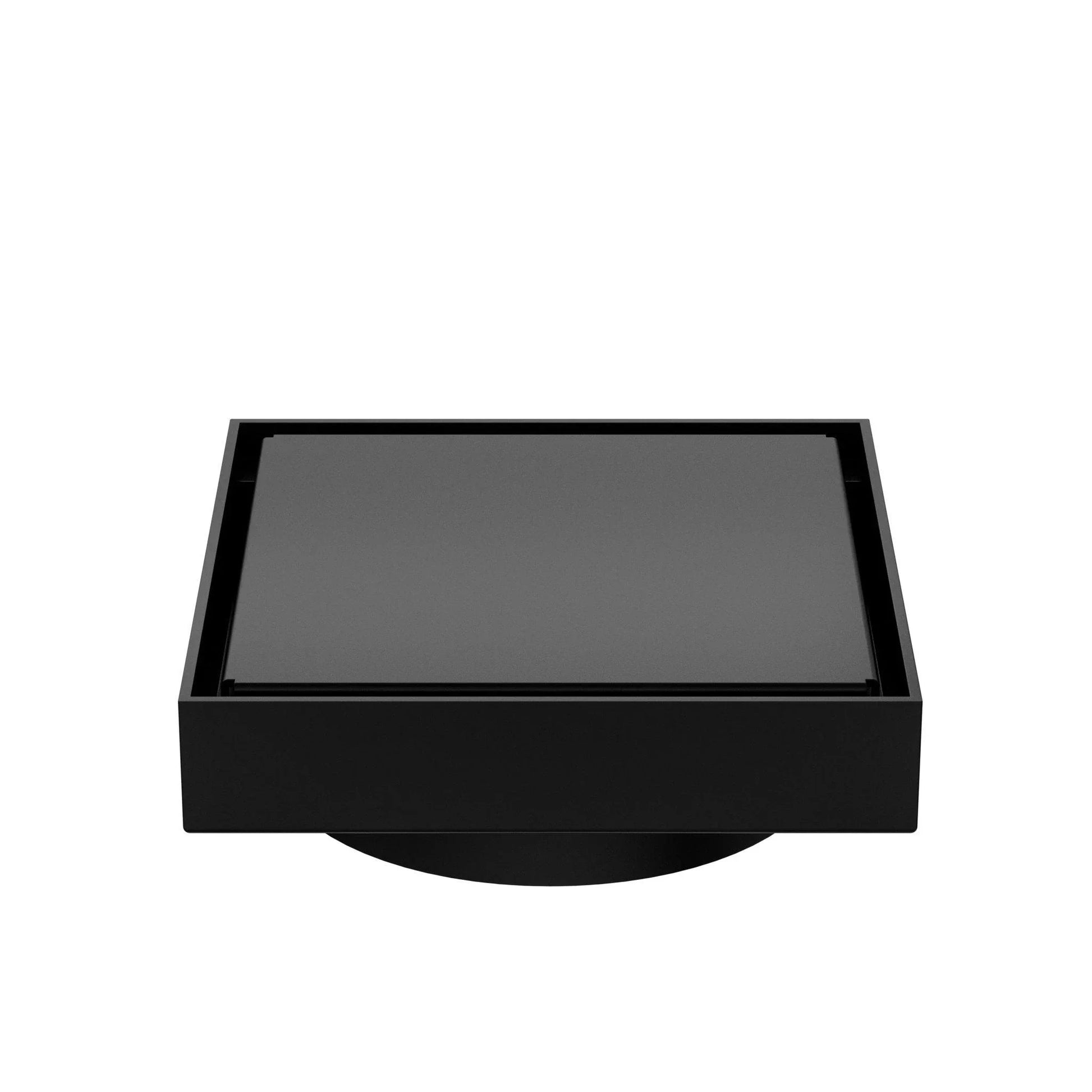 NERO 130MM SQUARE TILE INSERT FLOOR WASTE 100MM OUTLET MATTE BLACK - Ideal Bathroom CentreNRFW008MB