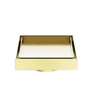 NERO 130MM SQUARE TILE INSERT FLOOR WASTE 80MM OUTLET BRUSHED GOLD - Ideal Bathroom CentreNRFW007BG