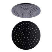 NERO 200MM ROUND SHOWER HEAD MATTE BLACK - Ideal Bathroom CentreNRROA0802MB