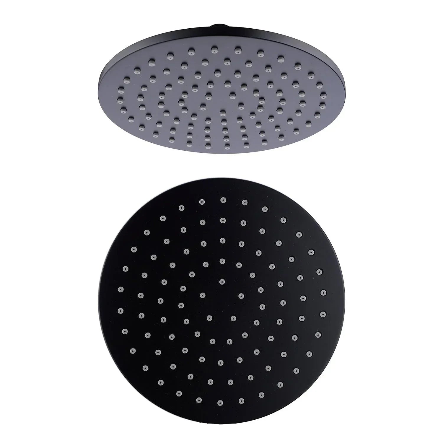 NERO 200MM ROUND SHOWER HEAD MATTE BLACK - Ideal Bathroom CentreNRROA0802MB