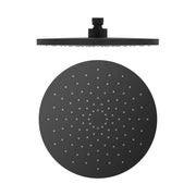 NERO 250MM ABS ROUND SHOWER HEAD MATTE BLACK - Ideal Bathroom CentreNR508088MB