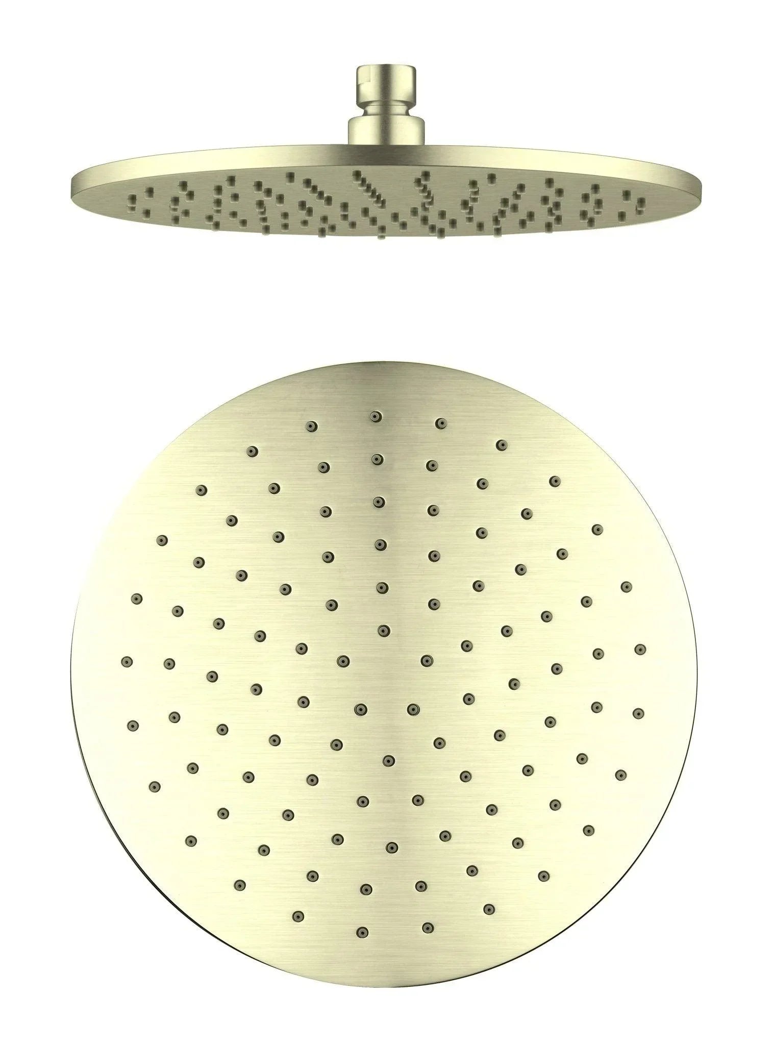NERO 250MM ROUND SHOWER HEAD BRUSHED GOLD - Ideal Bathroom CentreNRROA1001BG
