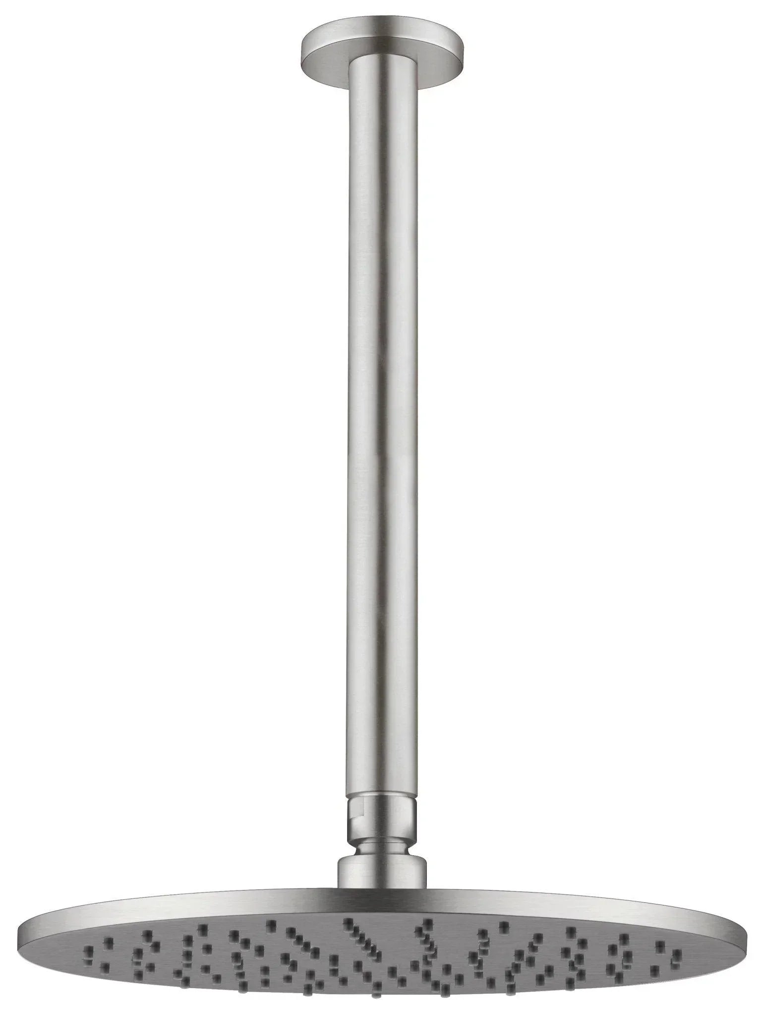 NERO 250MM ROUND SHOWER HEAD BRUSHED NICKEL - Ideal Bathroom CentreNRROA1001BN