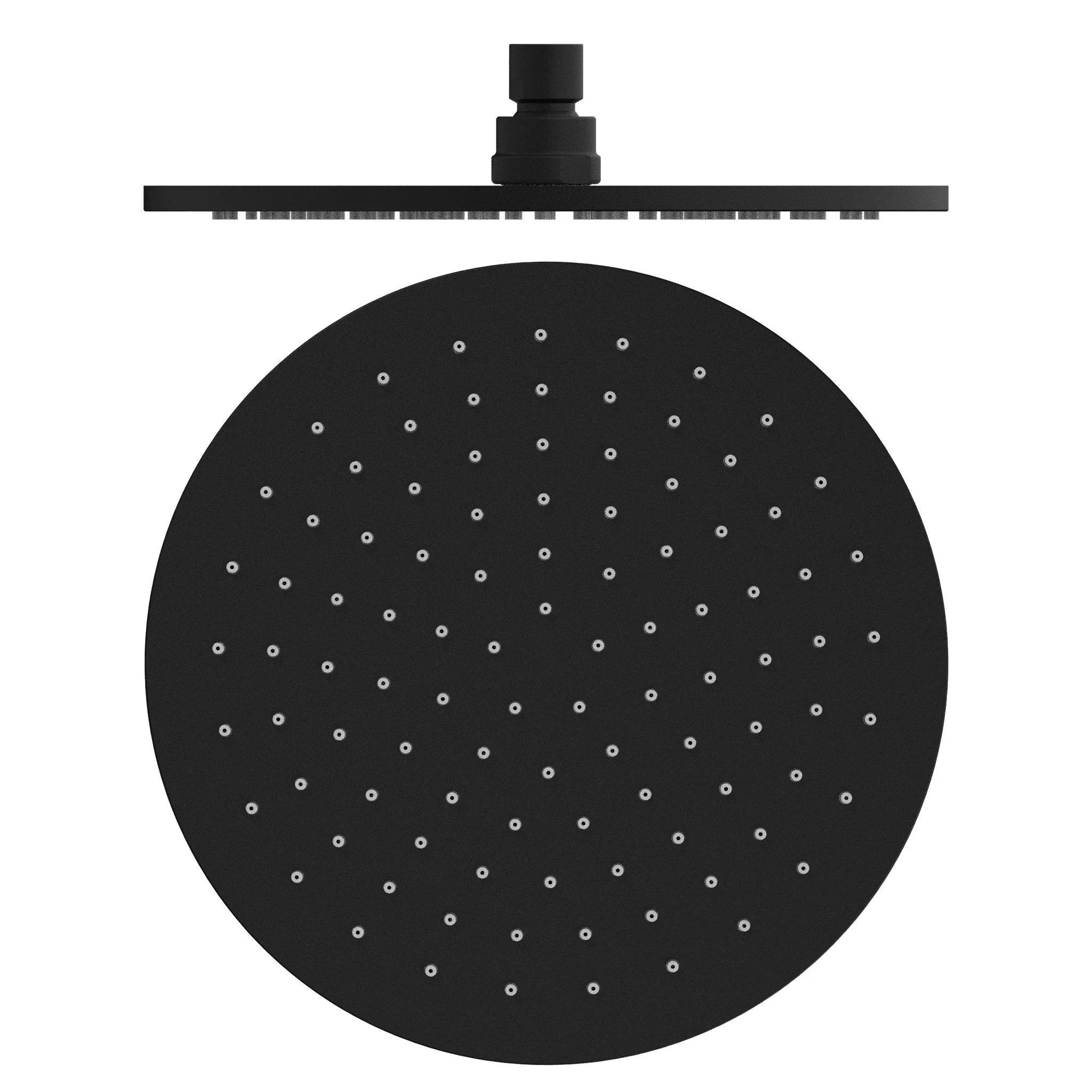 NERO 250MM ROUND SHOWER HEAD MATTE BLACK - Ideal Bathroom CentreNRROA1001MB