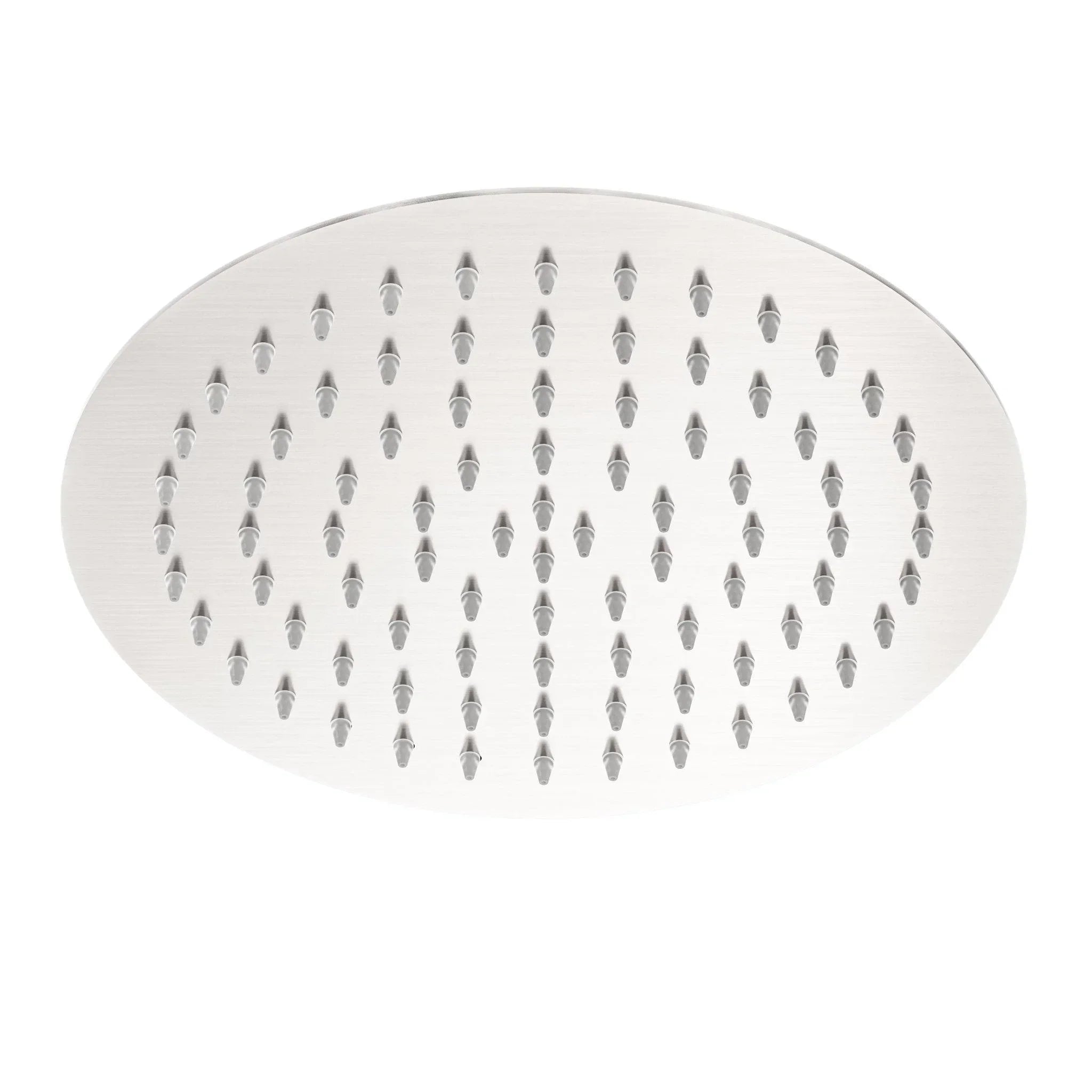 NERO 250MM ROUND STAINLESS STEEL SHOWER HEAD 4 STAR RATING BRUSHED NICKEL - Ideal Bathroom CentreNR507036BN