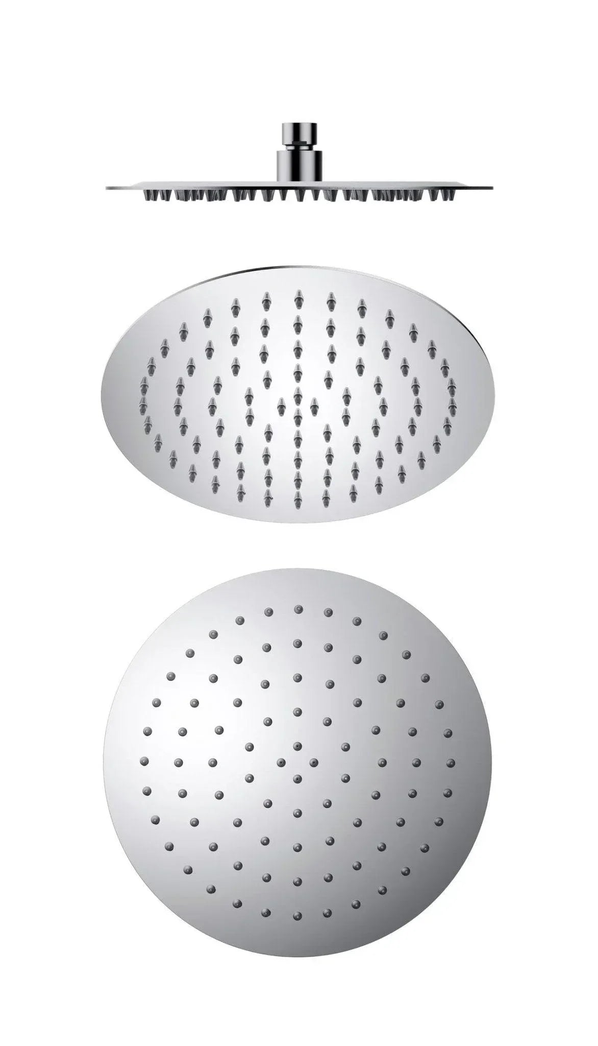 NERO 250MM ROUND STAINLESS STEEL SHOWER HEAD 4 STAR RATING CHROME - Ideal Bathroom CentreNR507036CH