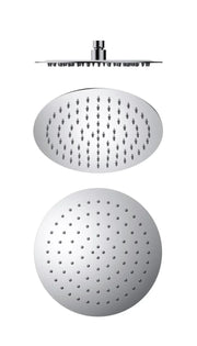 NERO 250MM ROUND STAINLESS STEEL SHOWER HEAD 4 STAR RATING CHROME - Ideal Bathroom CentreNR507036CH