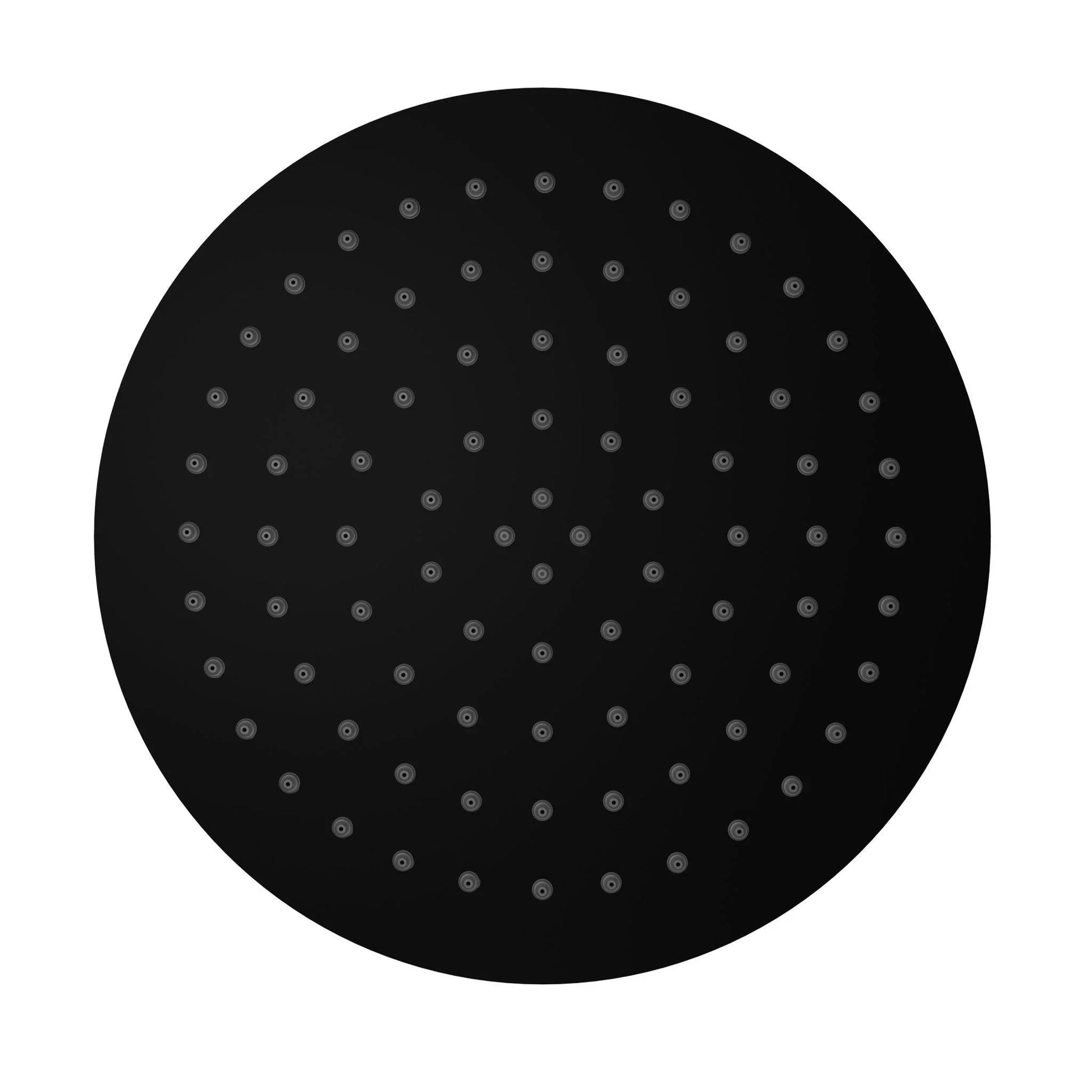 NERO 250MM ROUND STAINLESS STEEL SHOWER HEAD 4 STAR RATING MATTE BLACK - Ideal Bathroom CentreNR507036MB