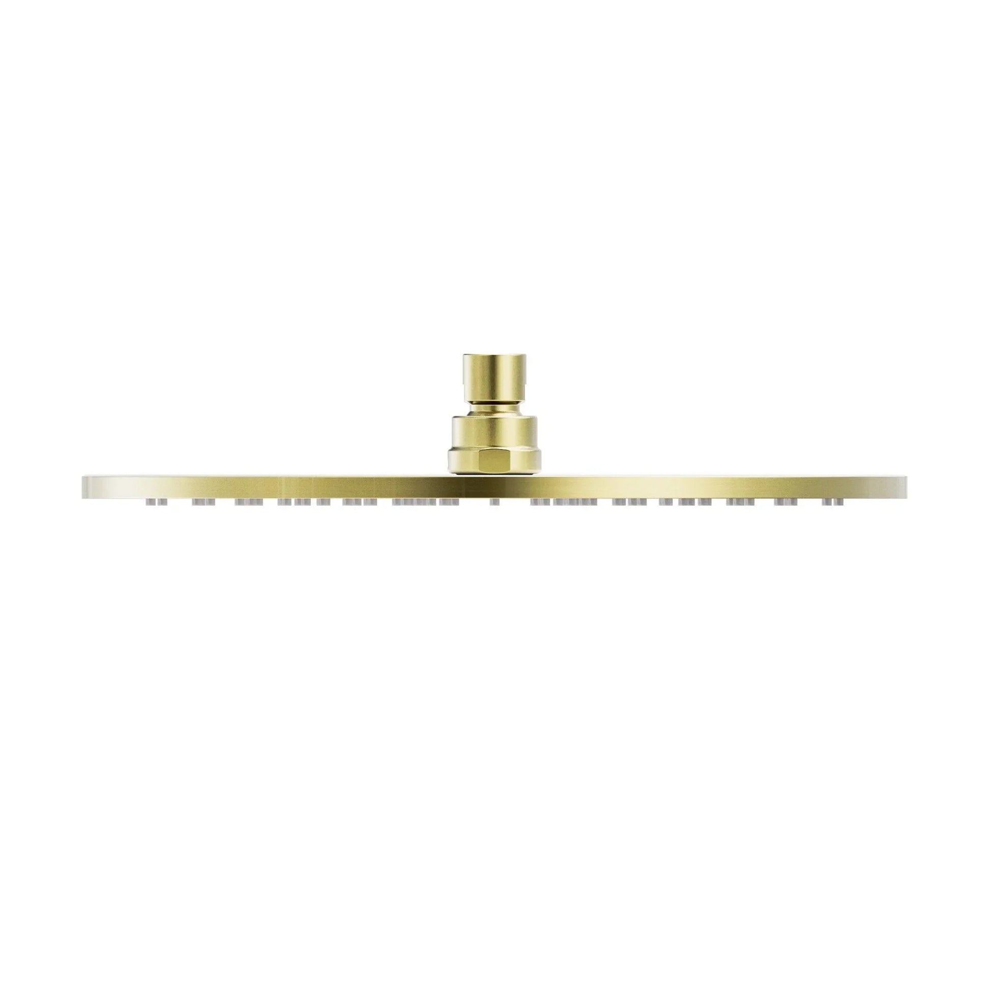 NERO 300MM ROUND SHOWER HEAD BRUSHED GOLD - Ideal Bathroom CentreNRROA1202BG
