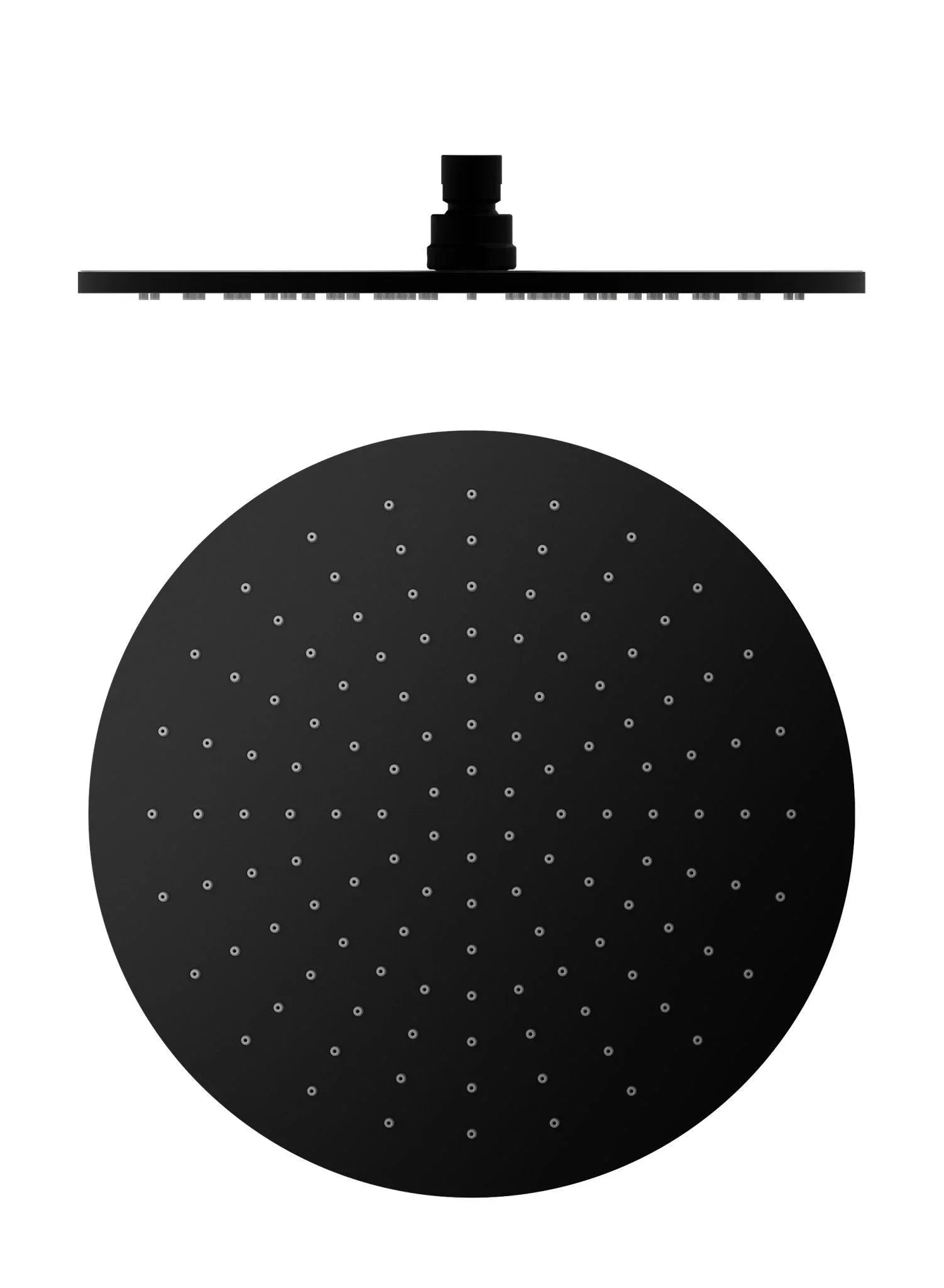 NERO 300MM ROUND SHOWER HEAD MATTE BLACK - Ideal Bathroom CentreNRROA1202MB