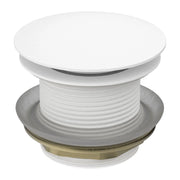 NERO 40MM BATH POP-UP PLUG WITH REMOVABLE WASTE NO OVERFLOW MATTE WHITE - Ideal Bathroom CentreNRA707MW