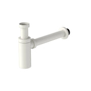 NERO 40MM ROUND BOTTLE TRAP MATTE WHITE - Ideal Bathroom CentreNRA186wMW