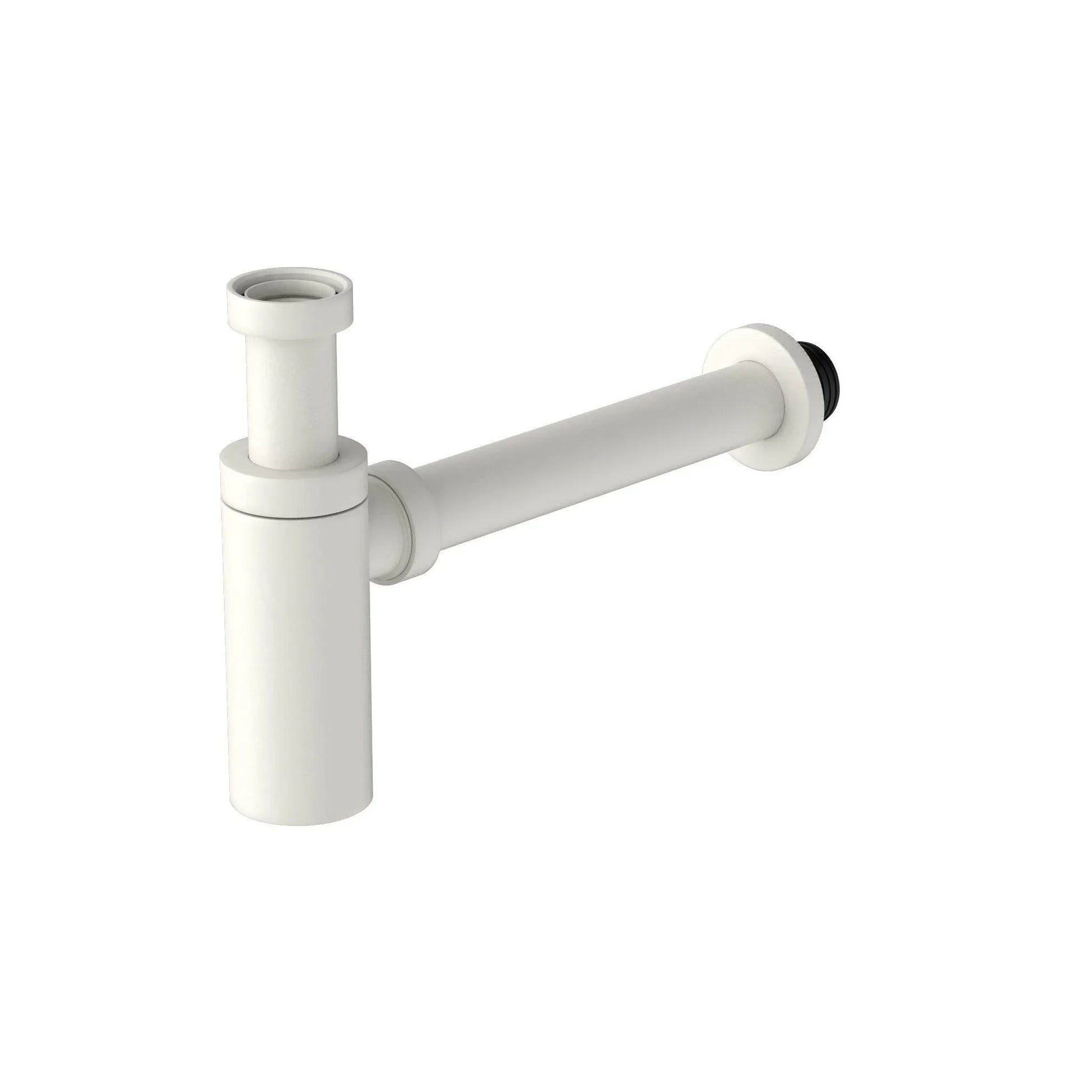 NERO 40MM ROUND BOTTLE TRAP MATTE WHITE - Ideal Bathroom CentreNRA186wMW