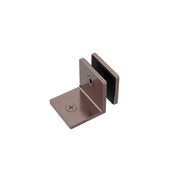 NERO 90 DEGREE GLASS TO WALL BRACKET 10MM GLASS BRUSHED BRONZE - Ideal Bathroom CentreNRSH204BZ