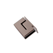 NERO 90 DEGREE GLASS TO WALL SHOWER HINGE 10MM GLASS BRUSHED BRONZE - Ideal Bathroom CentreNRSH101BZ